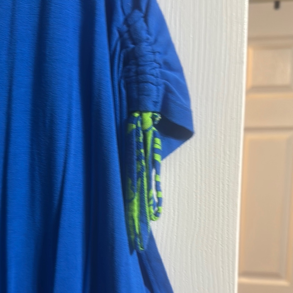 Cacique Blue V-Neck Top - Picture 2 of 3